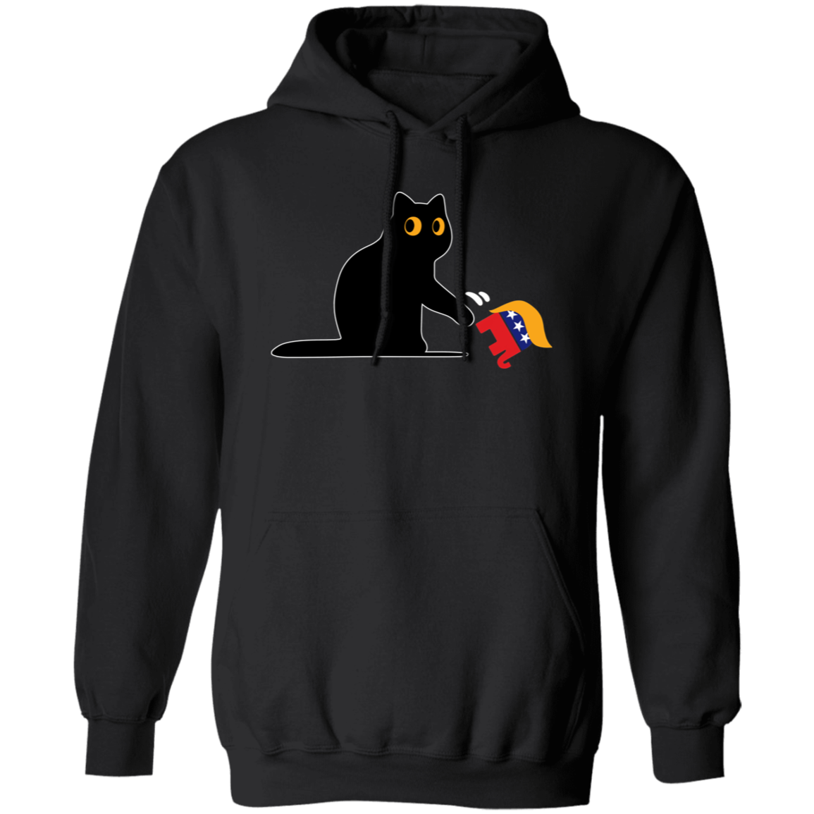 Kamala Harris 2024 Victory Black Cat vs. GOP Elephant Shirt HA75 63448