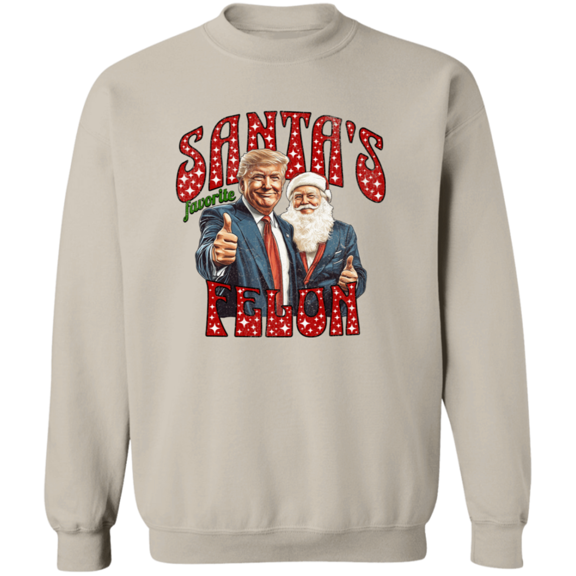Santas Favortite Felon Distressed Bright Shirt HO82 65236