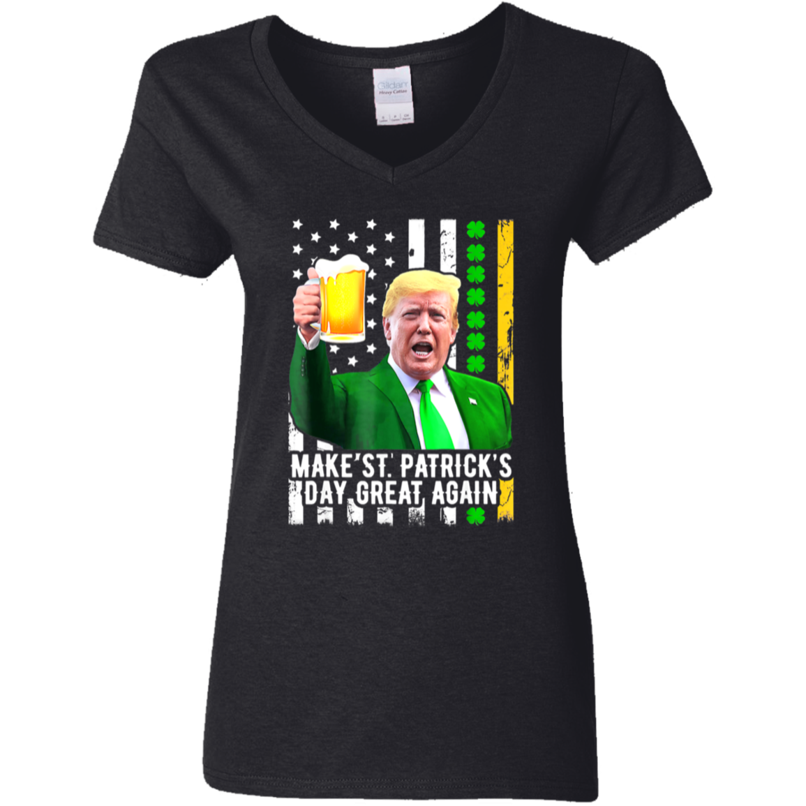 Make St. Patrick's Day Great Again Funny Cheers Dark Shirt HO82 65606