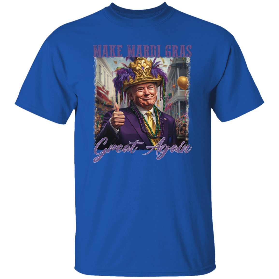 Trump Make Mardi Gras Great Again - Funny Trump Mardi Gras Dark Shirt CH07 67266
