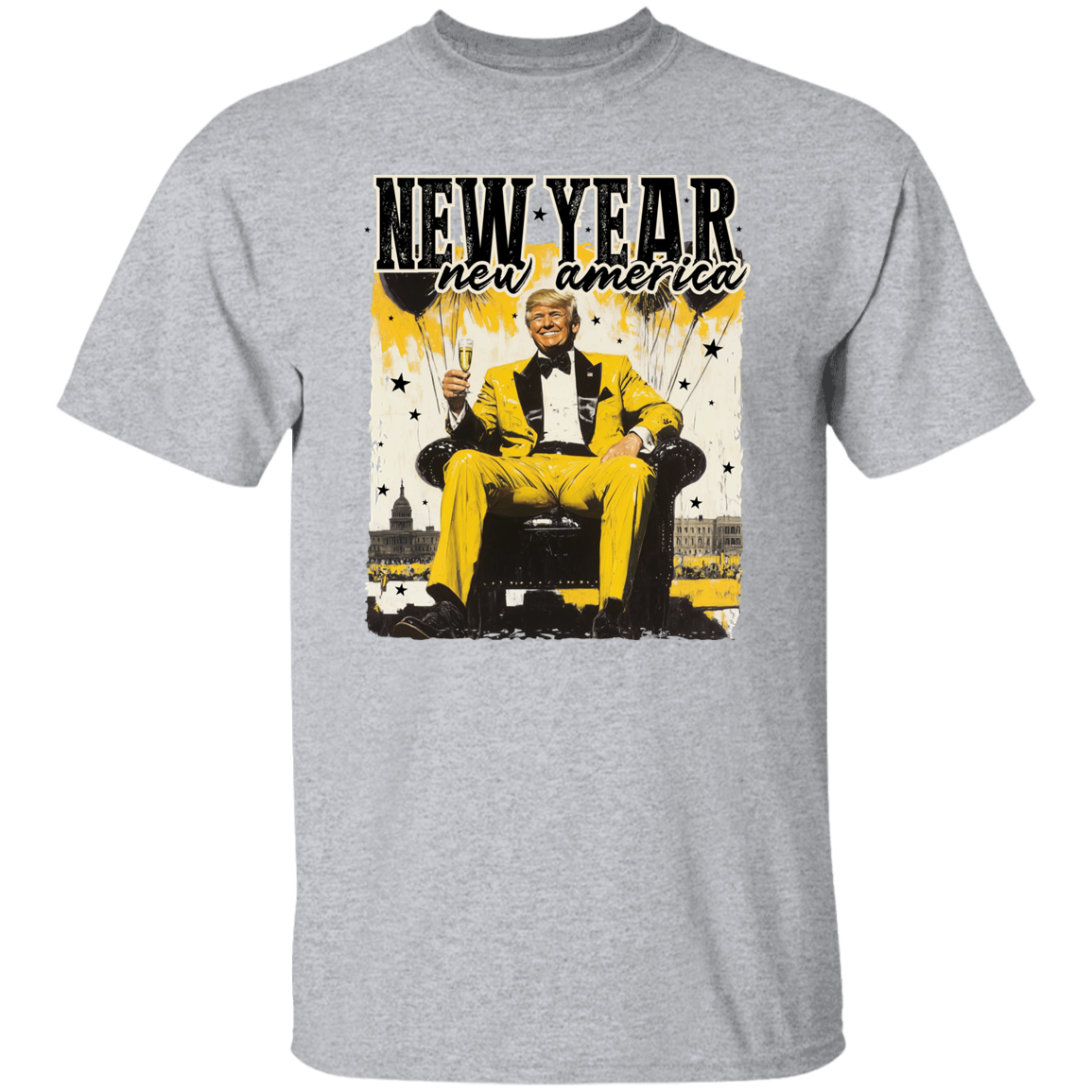 New Year New America Trump Bright Shirt HA75 64234