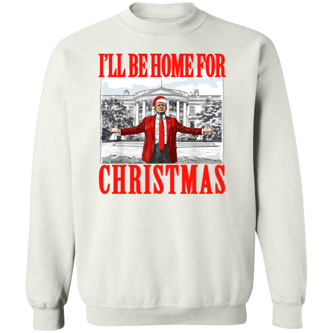 Bring Home the Holiday Cheer - I'll Be Home For Christmas Trump Shirt HA75 63663