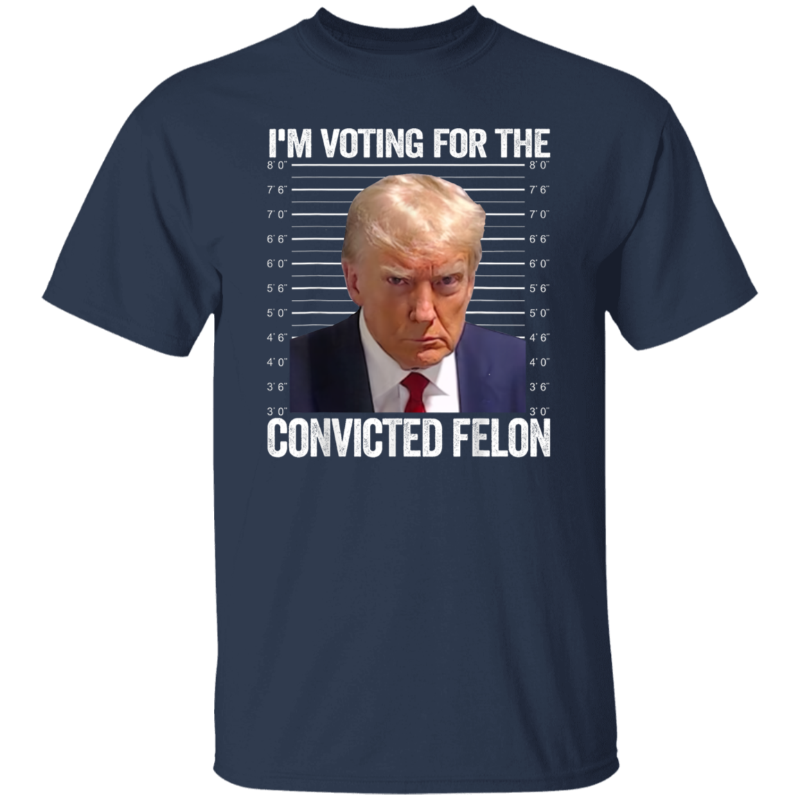 I'm Voting For The Convicted Felon Trump Dark Shirt HO82 62608