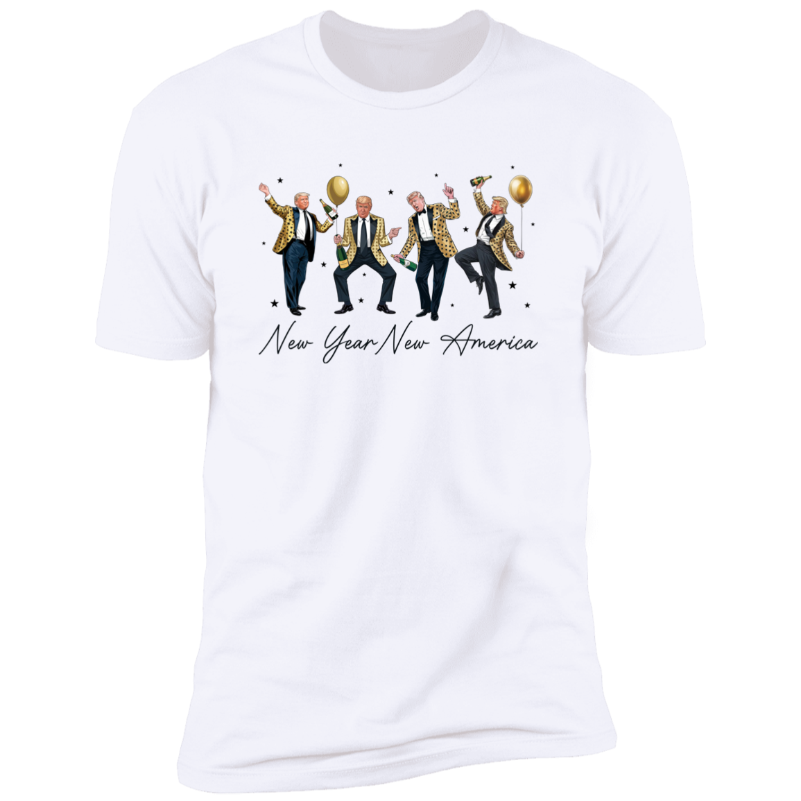 New Year New America Humorous Dancing Trump Bright Shirt HA75 64284