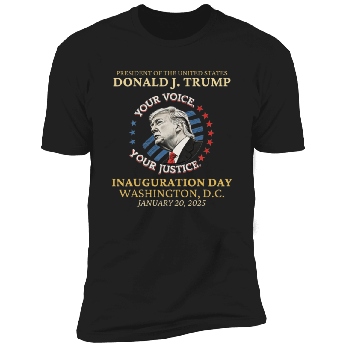 Trump Inauguration Day 2025 Commemorative Memorabilia Dark Shirt HO82 65638