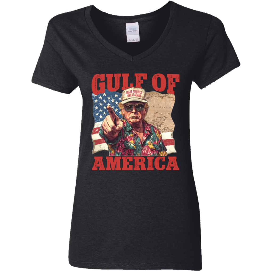 Gulf of Mexico to Gulf of America, President Trump Gulf of America Dark Shirt HA75 64334