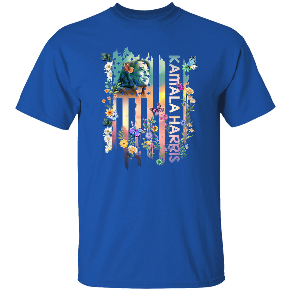 Kamala Harris Flag Flowers Shirt TH10 N369 63505