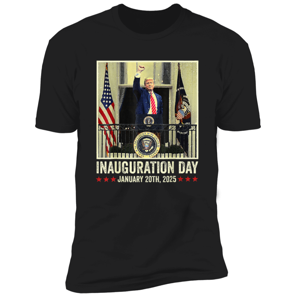 President Donald Trump Inauguration Day 2025 Memorabilia  Dark Shirt HO82 65642