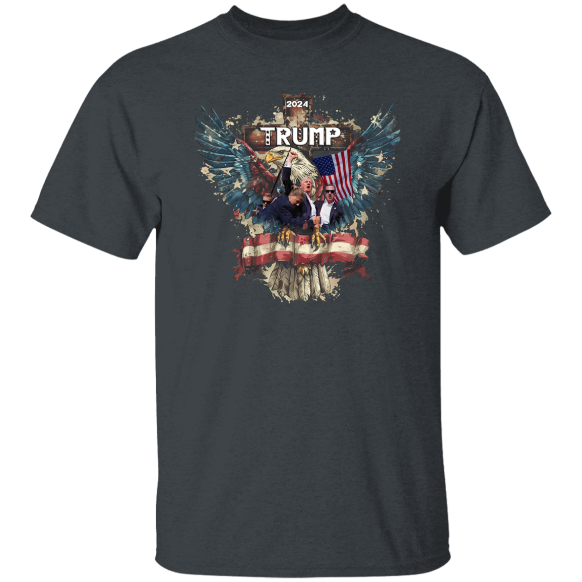 Trump President 2024 Fight Dark Shirt For Trump Lovers HO82 65392