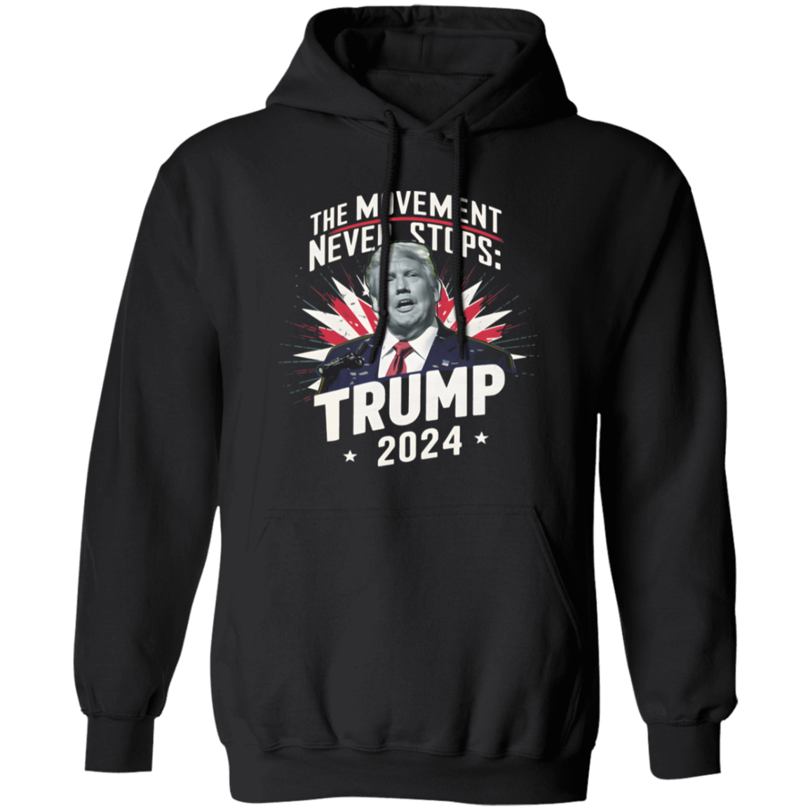 The Moment Never Stop Trump 2024 Dark Shirt HA75 62734