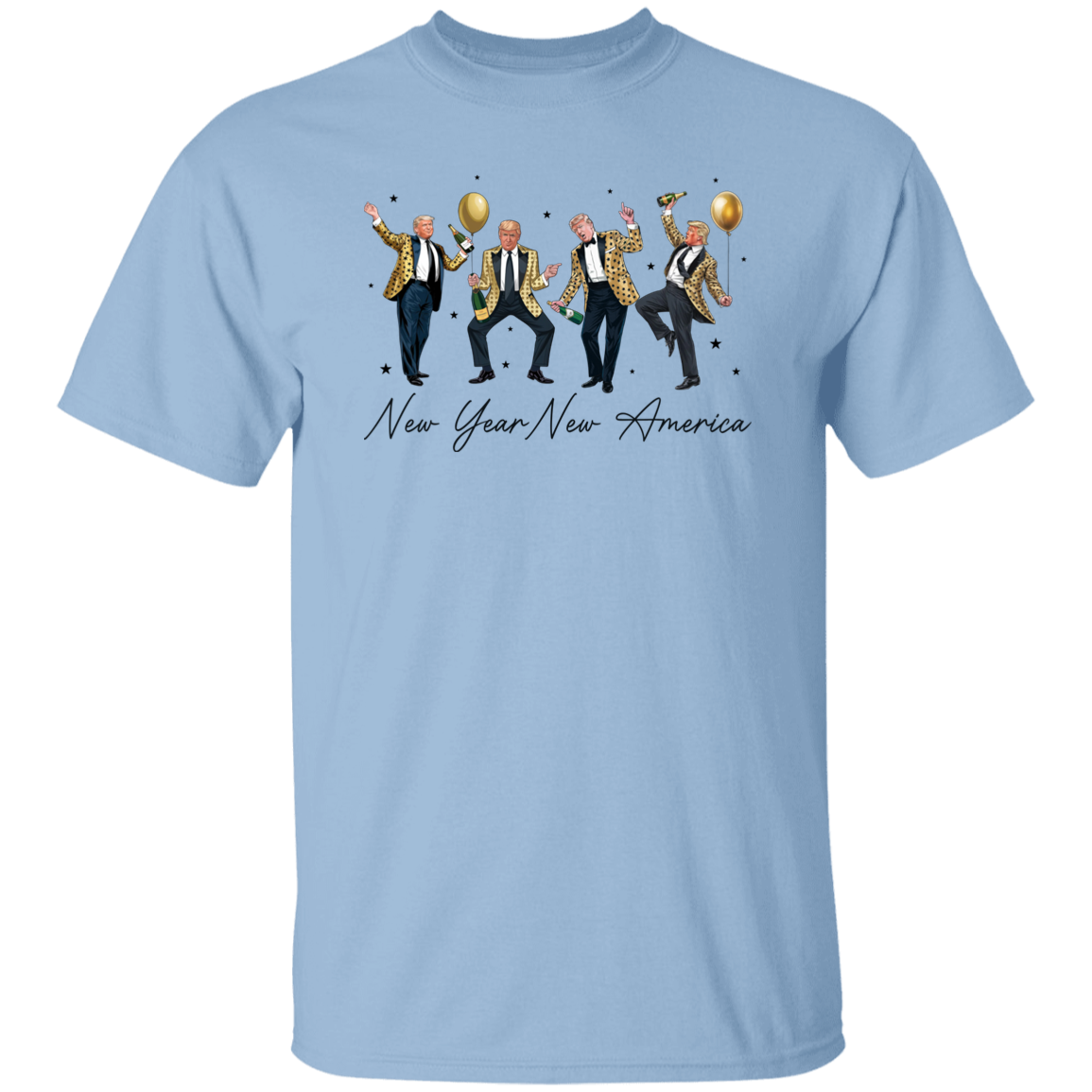 New Year New America Humorous Dancing Trump Bright Shirt HA75 64284