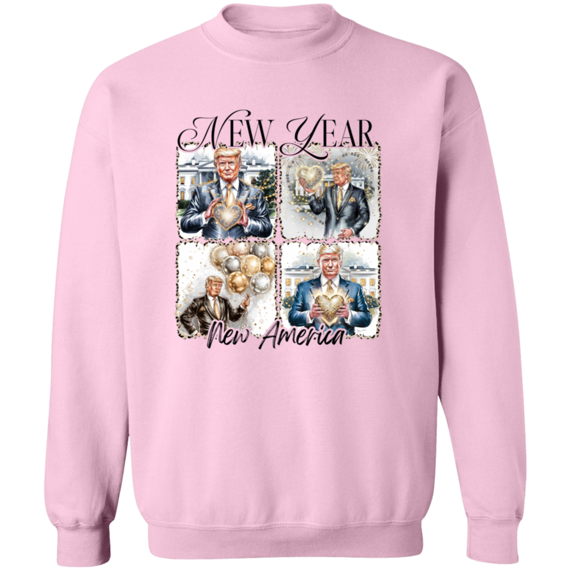 New Year New America Trump 2025 Disco Ball Bright Shirt HA75 67126