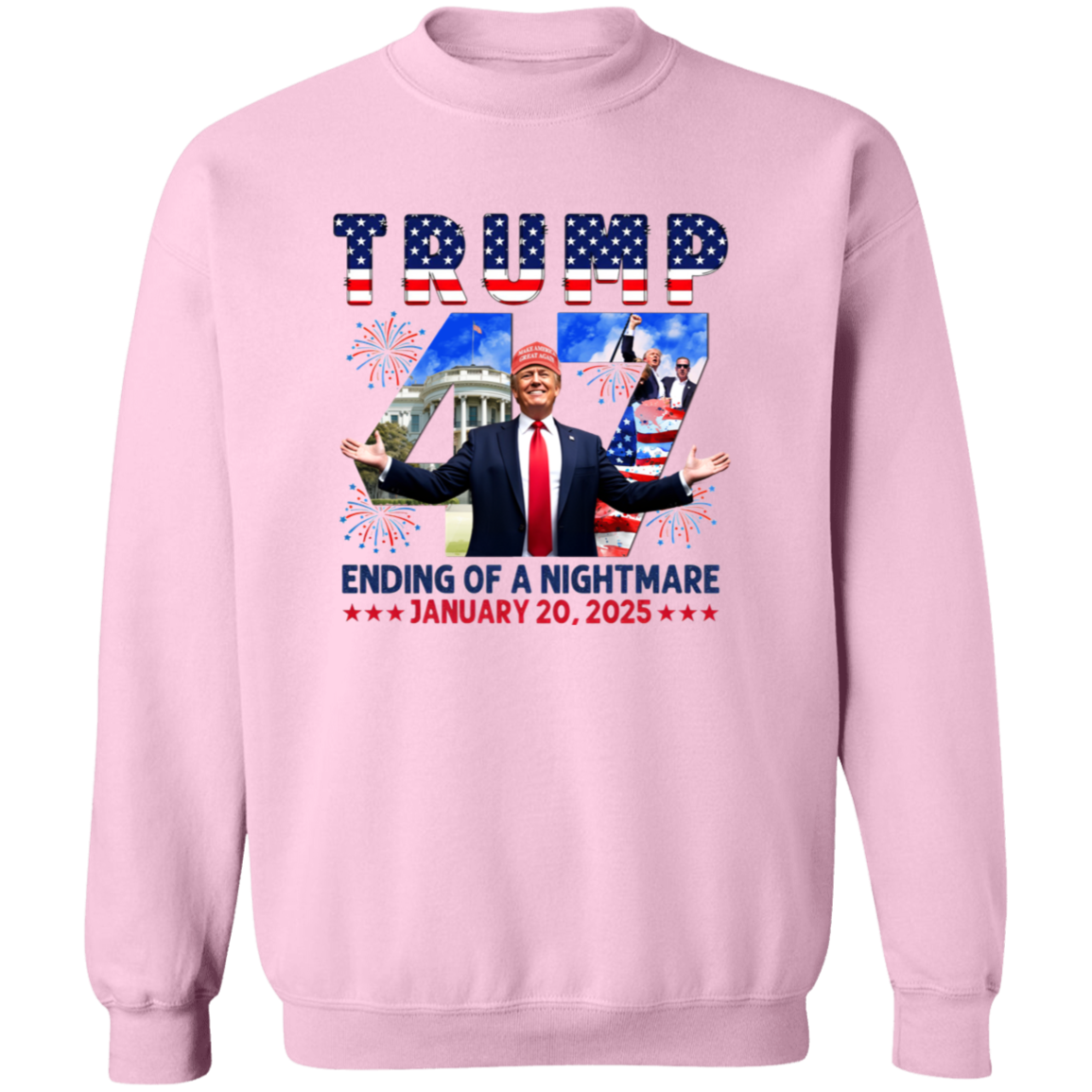 Ending of Nightmare Donald Trump 47th US President Inauguration Day 2025 Bright Shirt CH07 67276