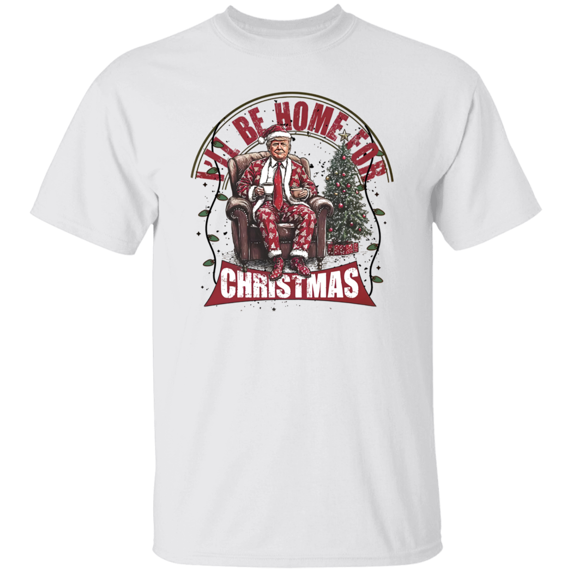 Trump I'll Be Home for Christmas - Christmas Shirt HA75 63598
