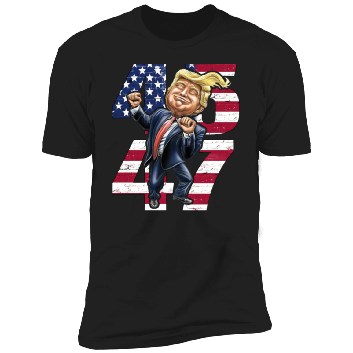 Patriotic Trump 2024 45th & 47th President's Legacy MAGA Dark Shirt LM32 65049