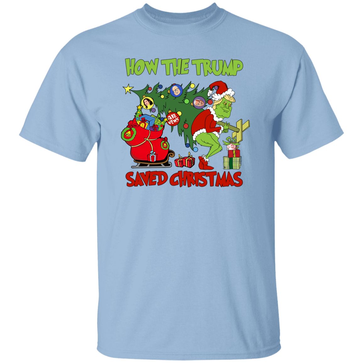 How The Trump Saved Christmas Bright Shirt HO82 65338