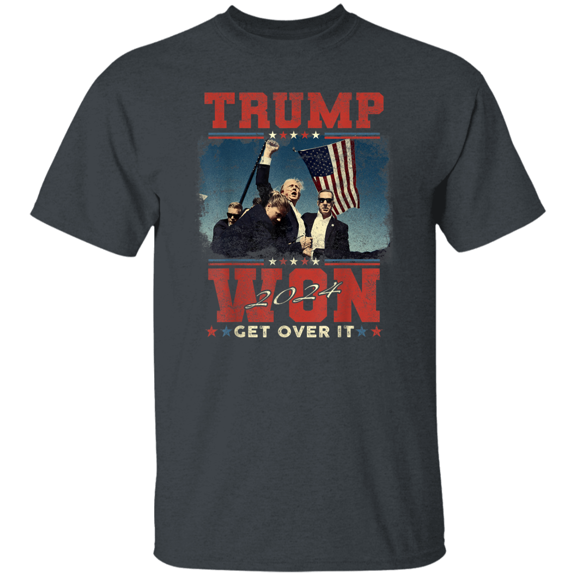 Trump Won President 2024 Dark Shirt HO82 65178