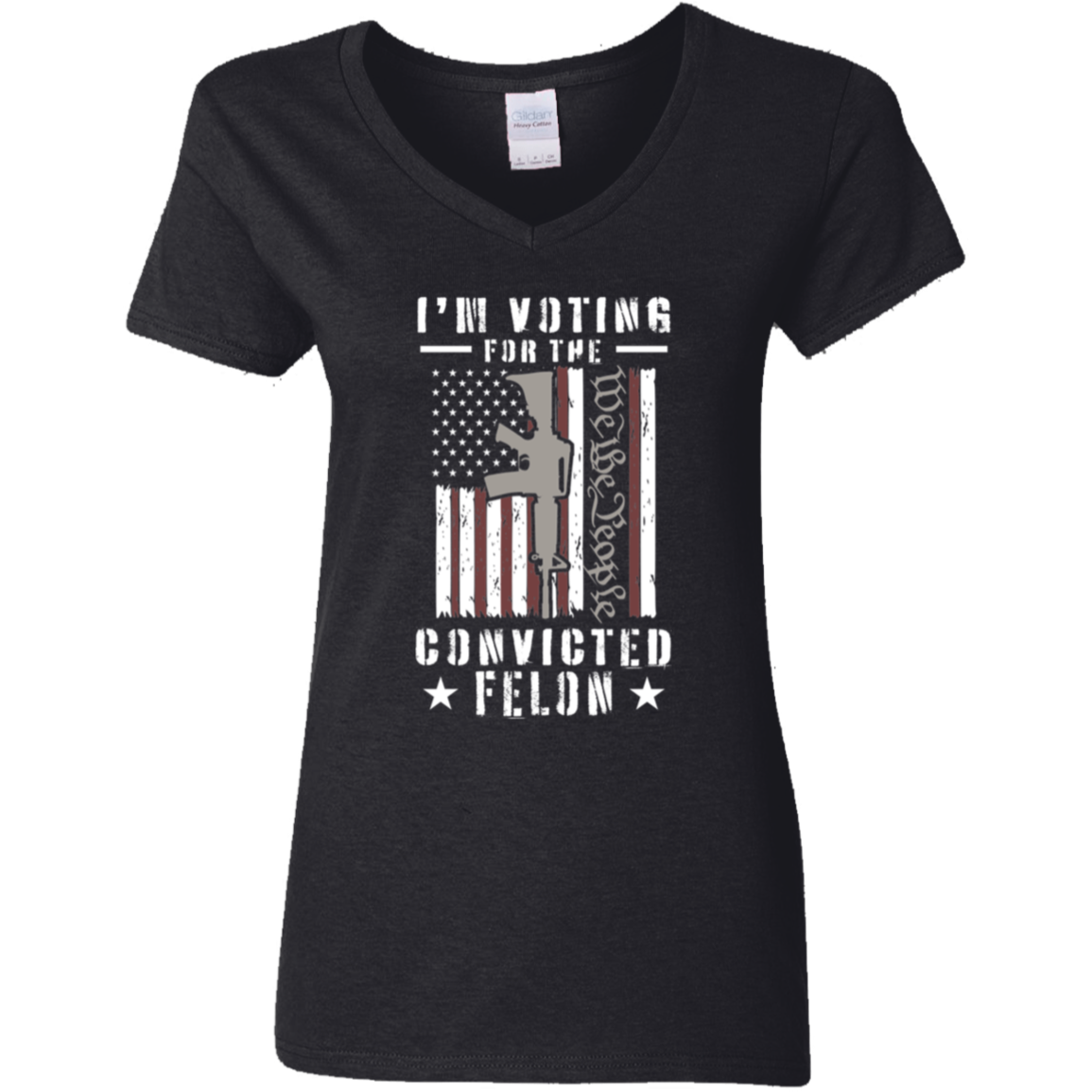 I'm Voting For The Convicted Felon Dark Shirt HO82 62708