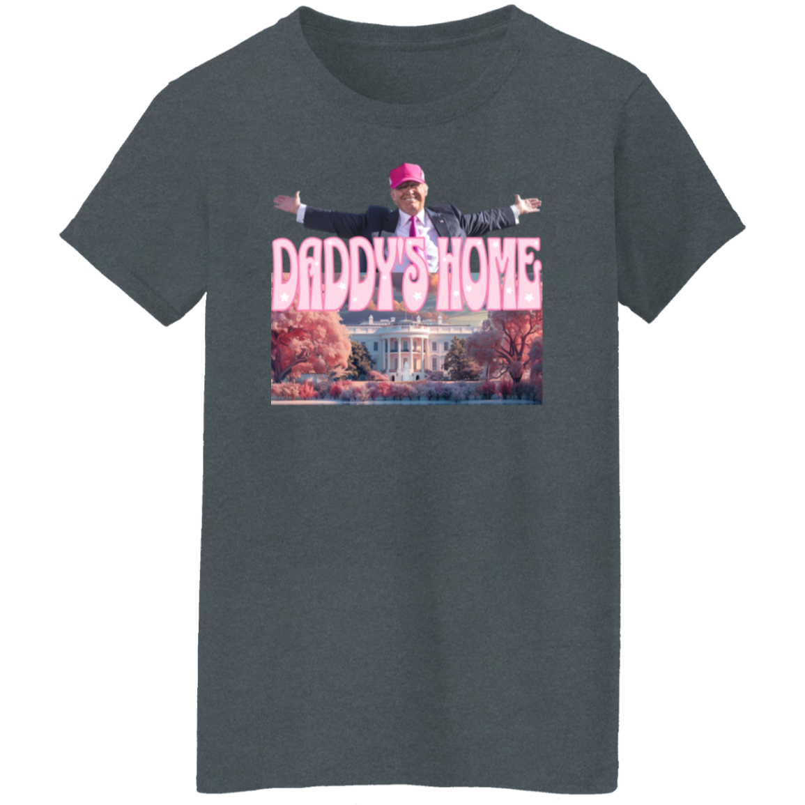 Daddy's Home Home Real Good Man Donald Pink Dark Shirt HO82 62496