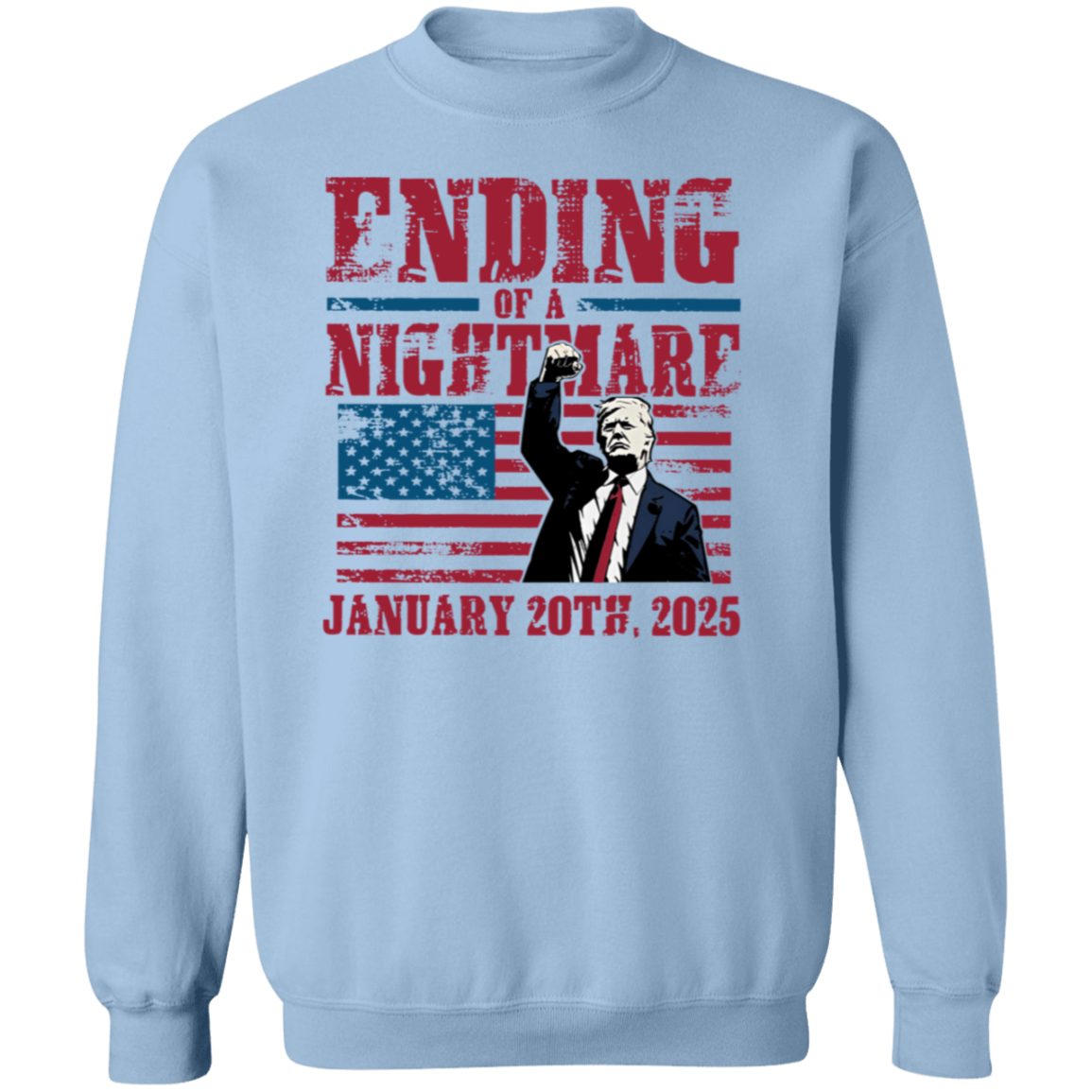 Ending of a Nightmare January 20th 2025 Trump Won Bright Shirt LM32 65219
