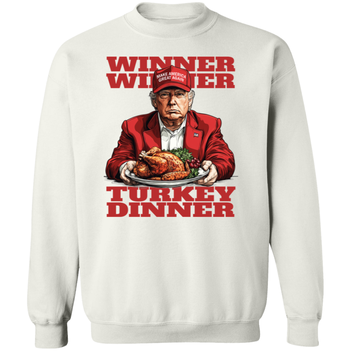 Make America Great Again with Trump Turkey Dinner Bright Shirt LM32 63889