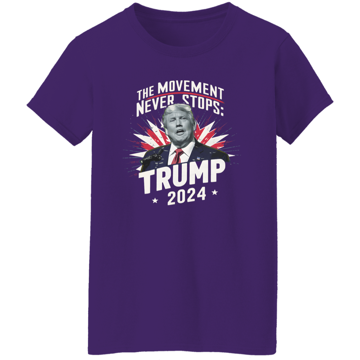 The Moment Never Stop Trump 2024 Dark Shirt HA75 62734