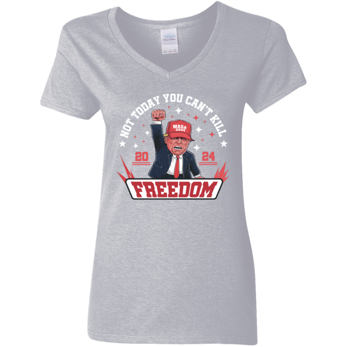 Not Today You Can't K*ll Freedom Trump 2024 Dark Shirt HO82 63000