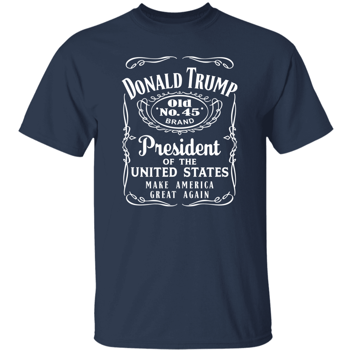 Donald Trump President Of United States Old No.45 Dark Shirt HO82 65282