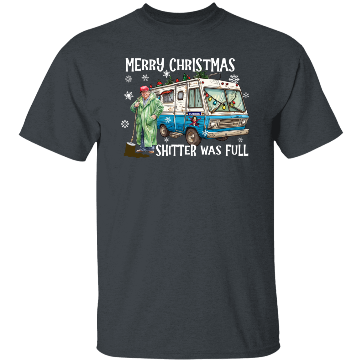 Merry Christmas Trump Shi**er Was Full Dark Shirt HO82 65332