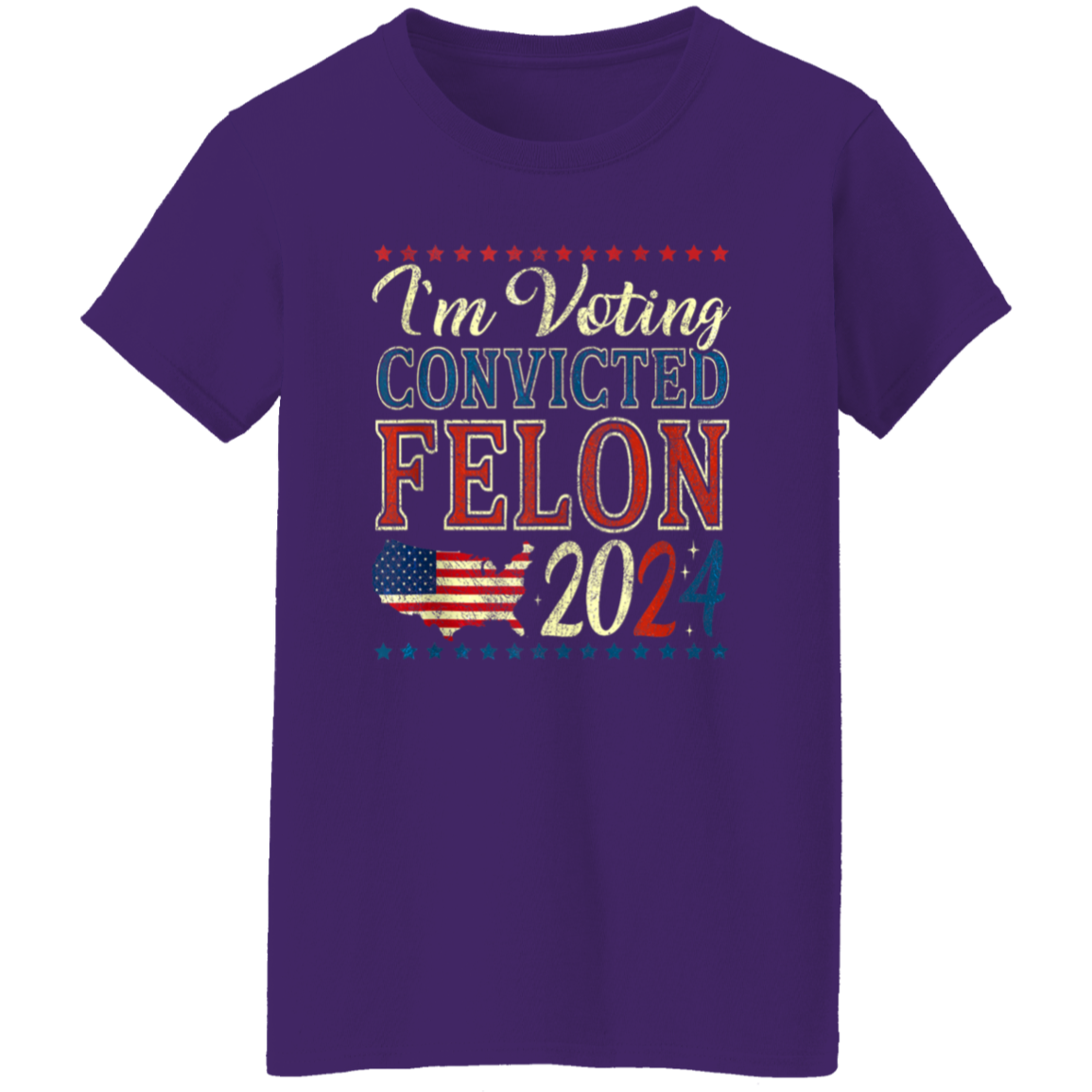 I'm Voting Convicted Felon 2024 Dark Shirt HO82 62618