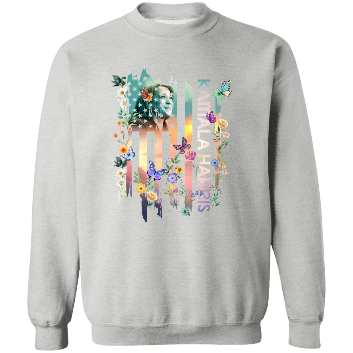 Kamala Harris Flag Flowers Shirt TH10 N369 63505