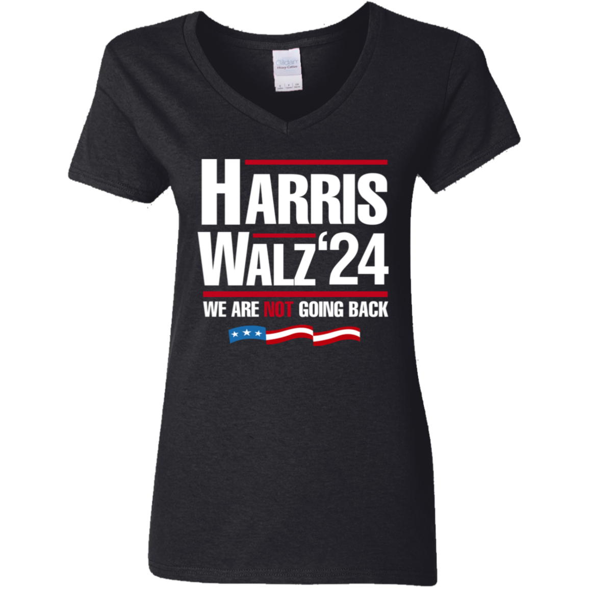 Harris Walz 2024 We Are Not Going Back Shirt HA75 63446