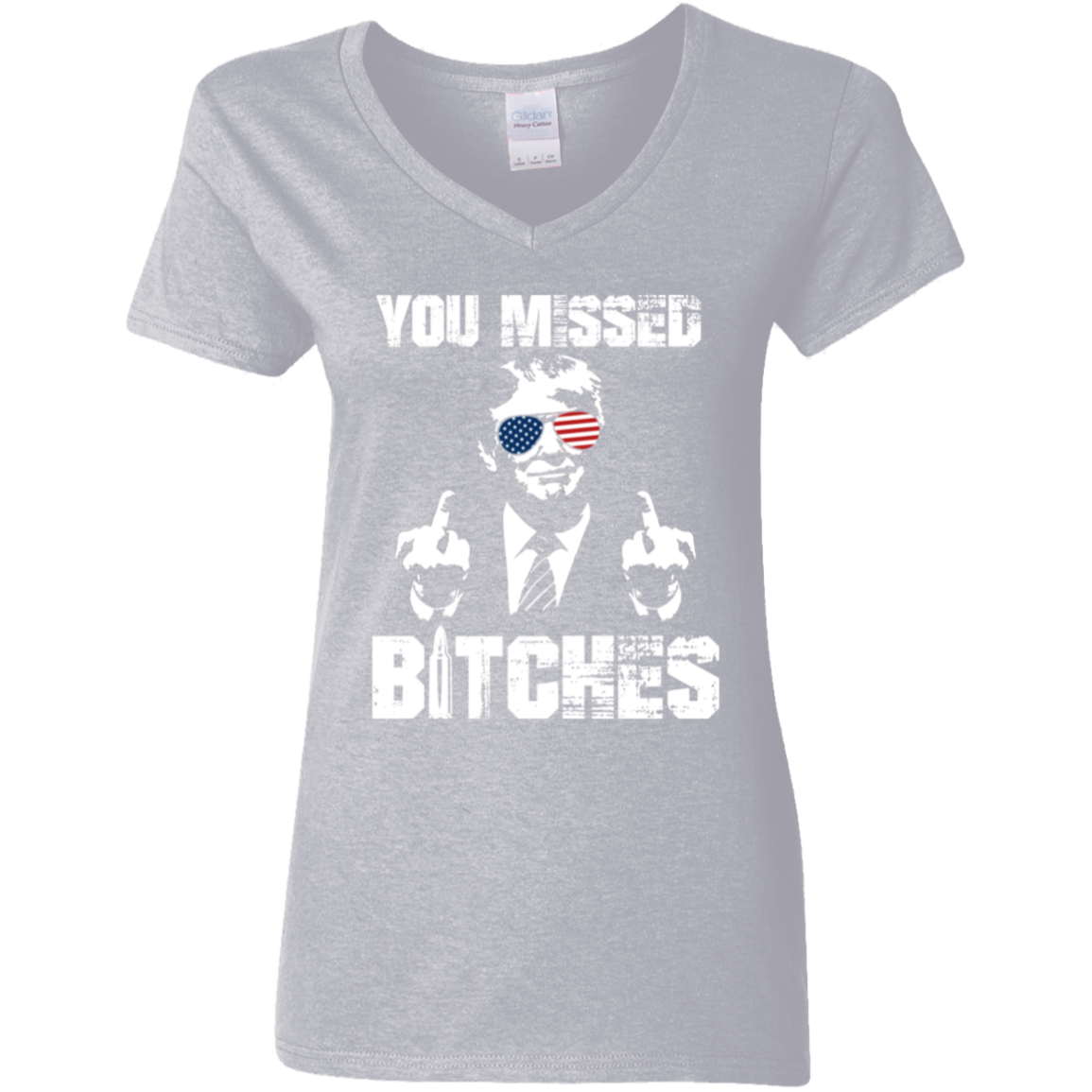 You Mi**ed B**ches Trump F**ht Middle Finger Shirt N304 HA75 63044