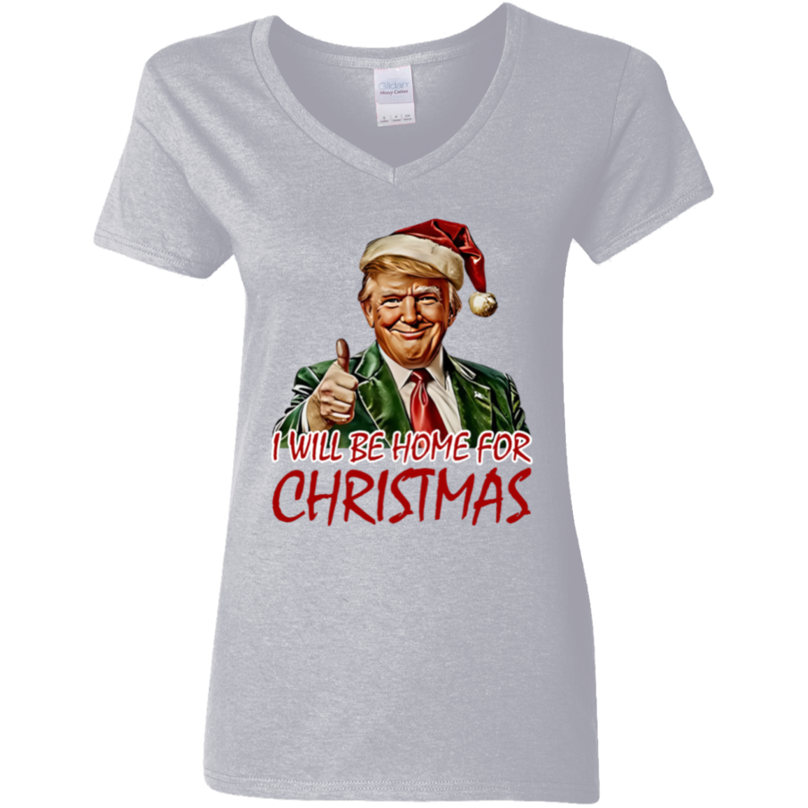 Trump I'll Be Home for Christmas - Humorous Trump Christmas Shirt HA75 63590