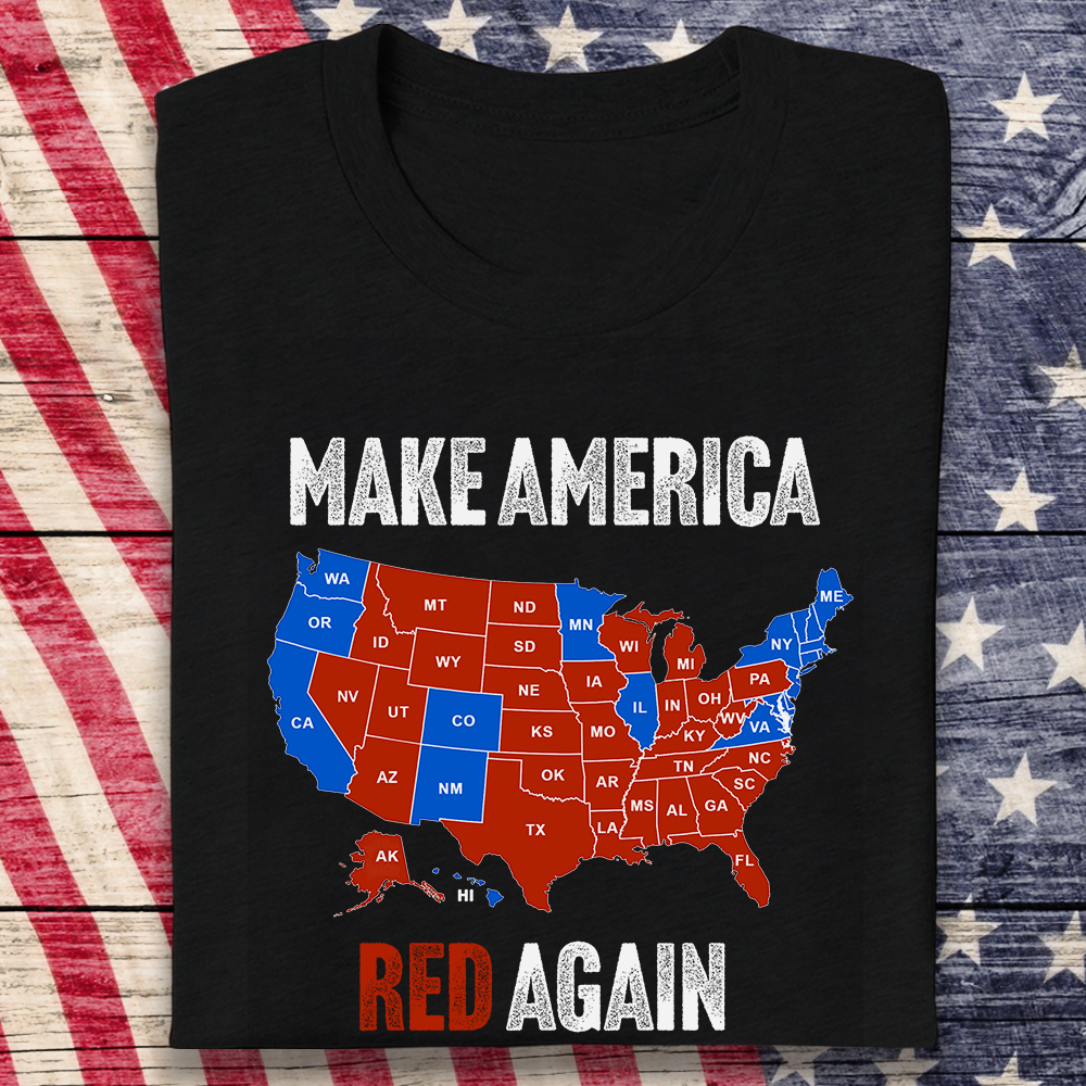 Make America Red Again Dark Shirt Gift for Trump Lovers HA75 67082