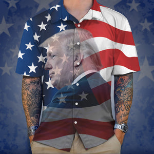 US Flag With Trump Hawaii Shirt N304 62502