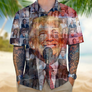 Custom Photo US Flag Trump Hawaii Shirt N369 62512