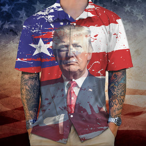 US Flag With Trump Hawaii Shirt N304 62502