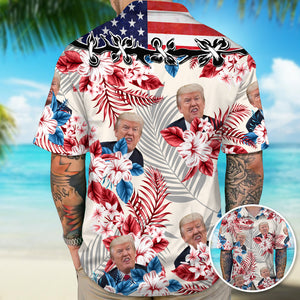 Custom Donald Trump Face Hawaii Shirt N304 62430