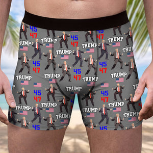 Trump - Embrace Success with a Little Bit of Crazy Men's Boxer Briefs LM32 65059