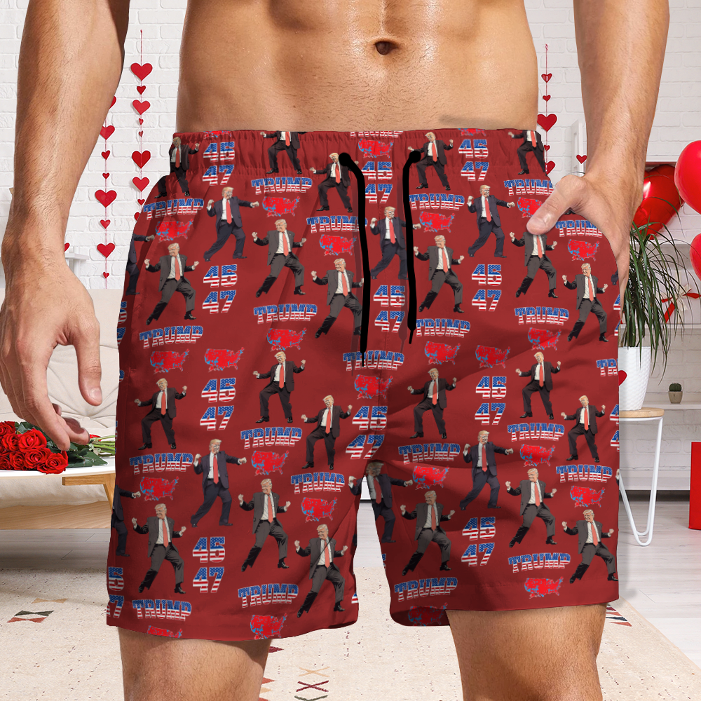 Trump 45 47 US Presidential Election Beach Short LM32 65135