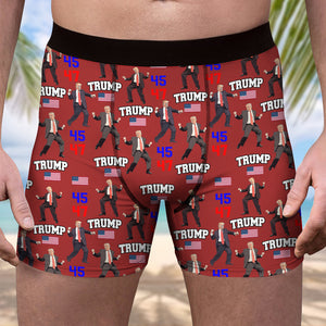 Trump - Embrace Success with a Little Bit of Crazy Men's Boxer Briefs LM32 65059