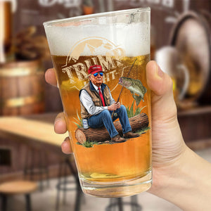 Trump Light Fishing Lovers Gift Print Beer Glass For Trump Fan HO82 65494