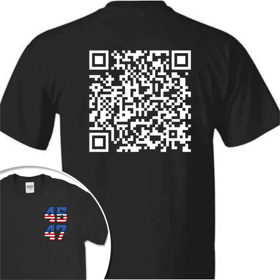 Funny QR President Trump 45 47 Dancing Back And Front Dark Shirt HA75 64166
