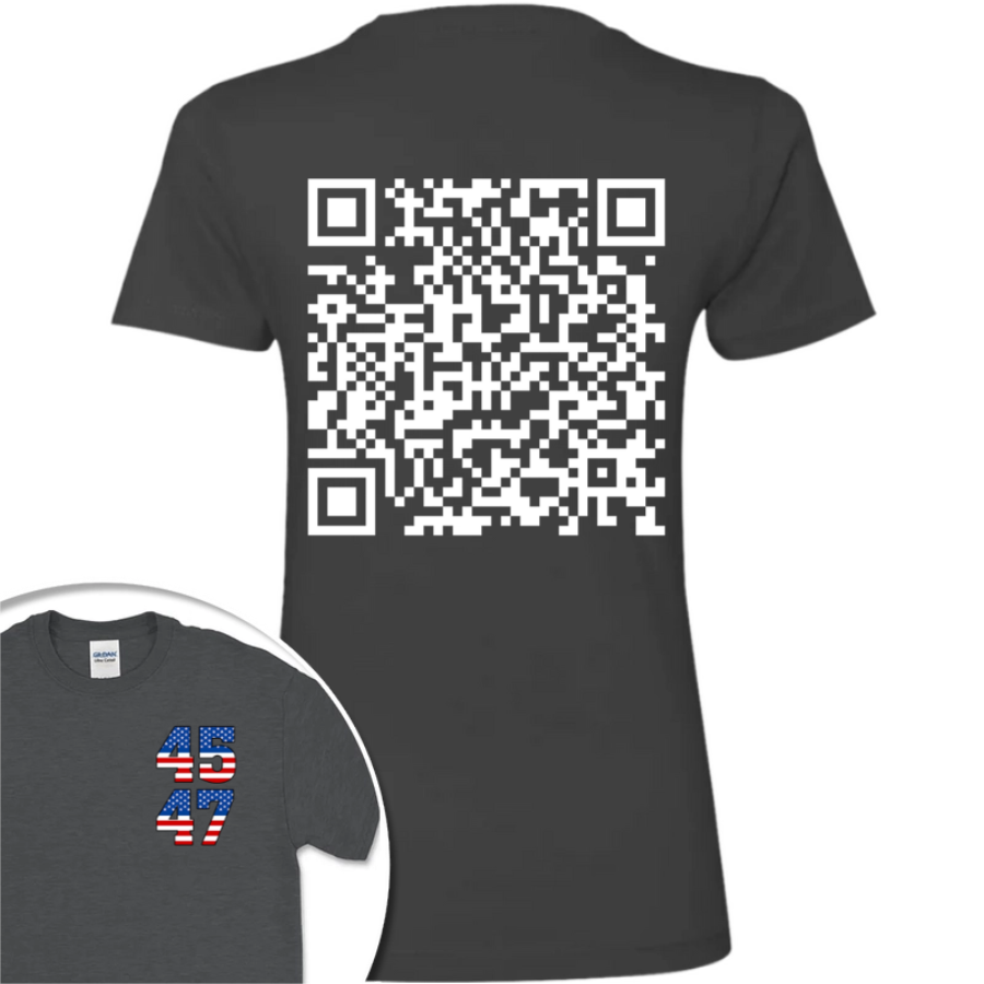 Funny QR President Trump 45 47 Dancing Back And Front Dark Shirt HA75 64166