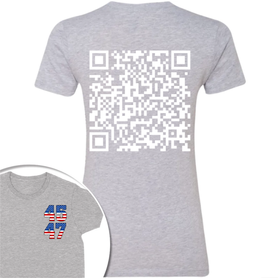 Funny QR President Trump 45 47 Dancing Back And Front Dark Shirt HA75 64166