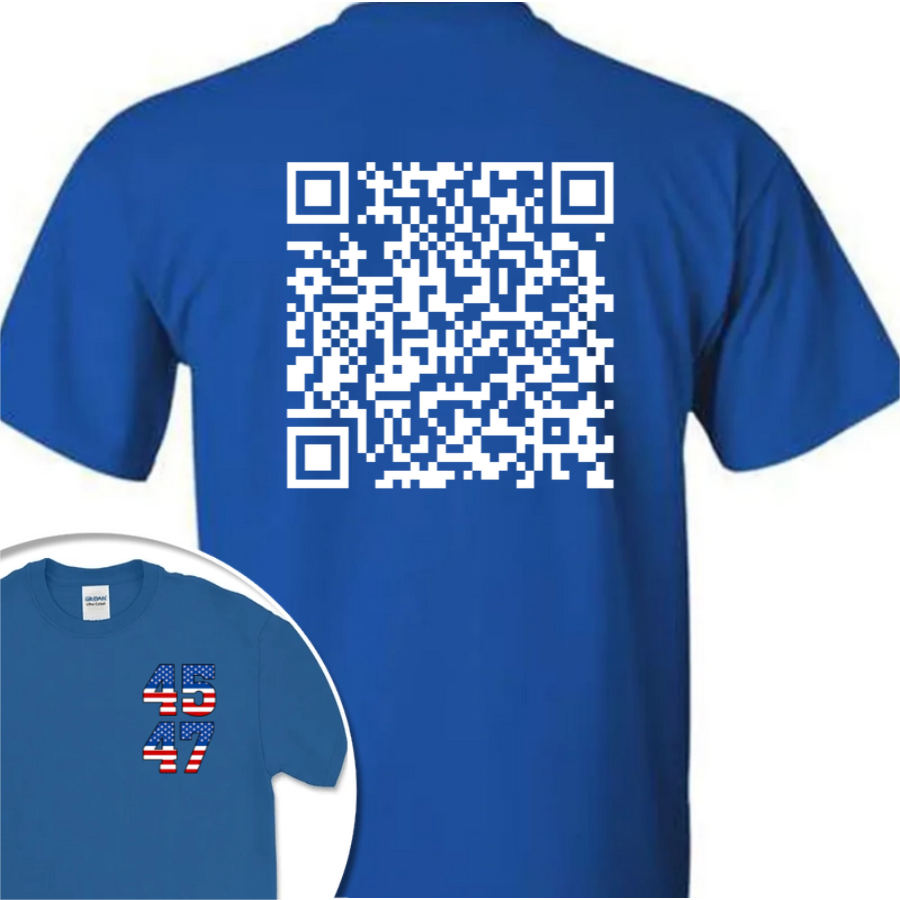 Funny QR President Trump 45 47 Dancing Back And Front Dark Shirt HA75 64166
