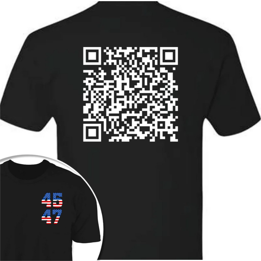 Funny QR President Trump 45 47 Dancing Back And Front Dark Shirt HA75 64166