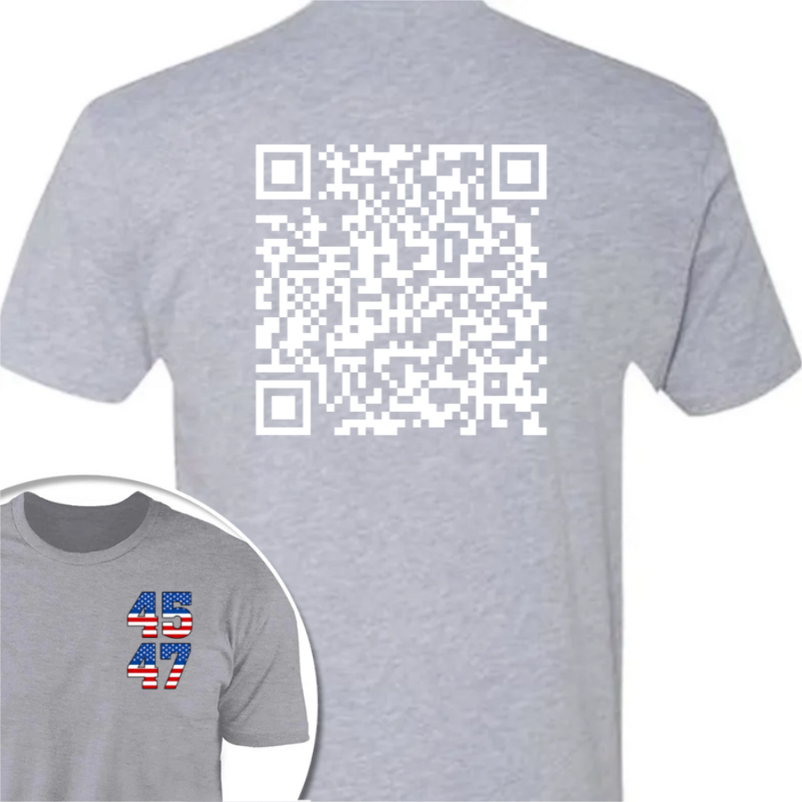 Funny QR President Trump 45 47 Dancing Back And Front Dark Shirt HA75 64166
