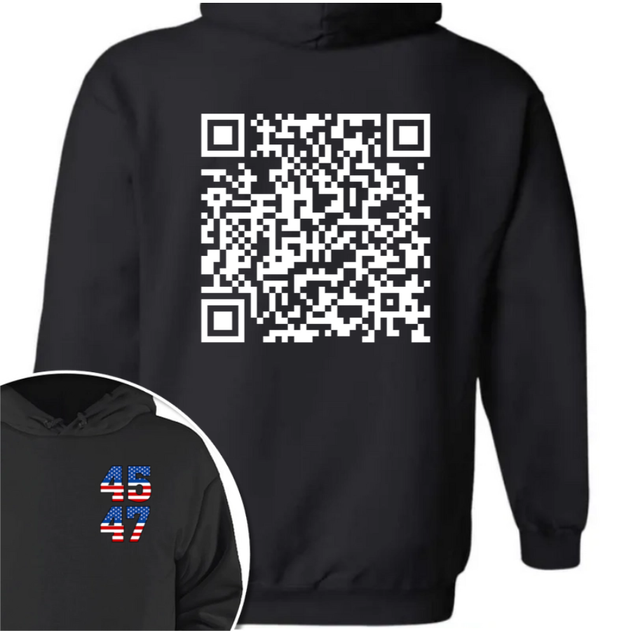 Funny QR President Trump 45 47 Dancing Back And Front Dark Shirt HA75 64166